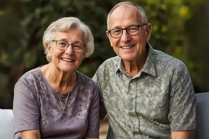 Smiling senior couple enjoying companionship, highlighting senior home care in Hamilton with personalized elderly care services.